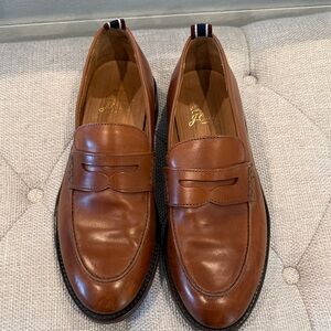 J. Crew Brown Leather Slip-On Loafers